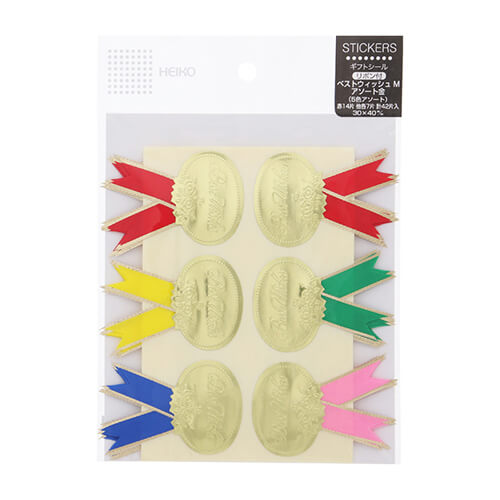 ギフトラッピングに！リボン付きの使い勝手良いギフトシールアソート