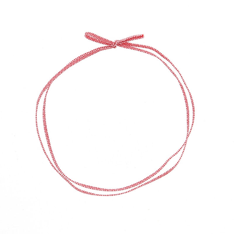 平彩ゴム二重　片花結び７４ｃｍ　折径１５ｃｍピンク画像