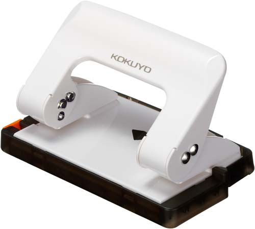 ２穴パンチ　ラクアケ　ハンディタイプ１７枚穿孔白画像