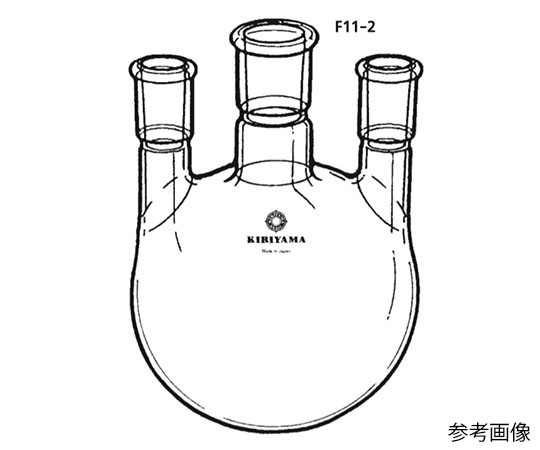三ッ口フラスコ（バーチカルタイプ）　500mL画像