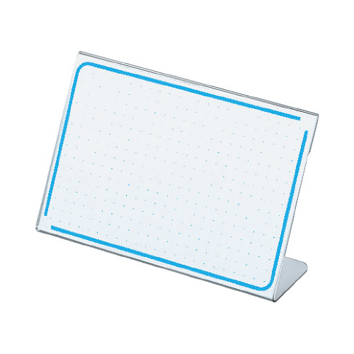 カード立てＬ型再生ＰＥＴ板　８３×１２２画像