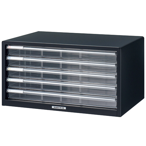 ｱﾊﾞﾝﾃV2 ﾚﾀｰｹｰｽ A3ﾖｺ 浅5段 ｸﾛ 1台画像