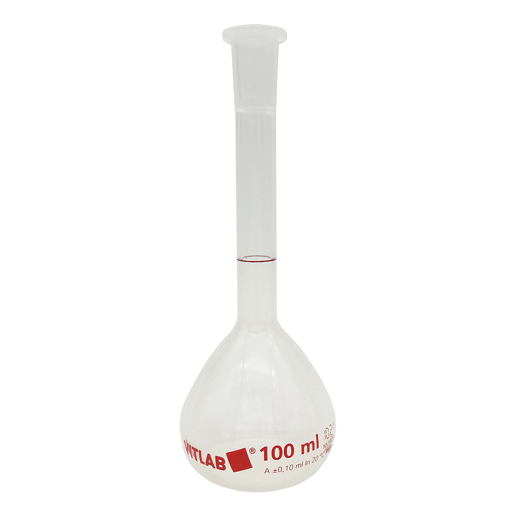 PMPメスフラスコ（PP栓付き） 100mL画像