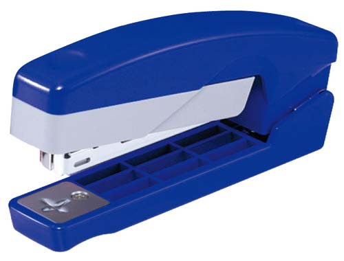 タテヨコ両用ホッチキス　１０号針用　ブルー　５０個画像