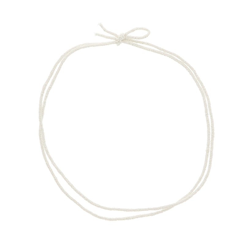 ペーパーゴム　２重片花結び　９０ｃｍ　白画像