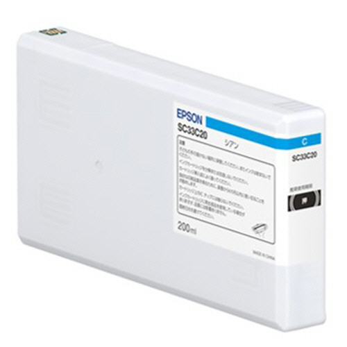 ｲﾝｸｶｰﾄﾘｯｼﾞ ｼｱﾝ 200mL SC33C20 1個画像