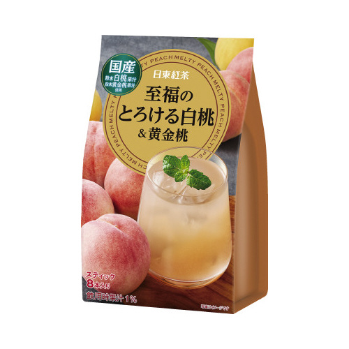 日東紅茶　至福のとろける白桃＆黄金桃８本入画像