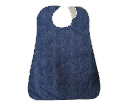 防水食事用エプロン　デニムブルー画像