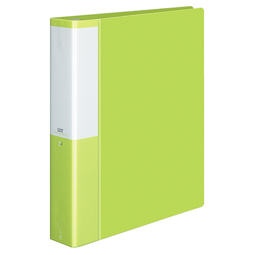 ｸﾘﾔｰﾌﾞｯｸ(POSITY) 替紙式 A4ﾀﾃ 30穴 35ﾎﾟｹｯﾄ付属 背幅53mm ﾗｲﾄｸﾞﾘｰﾝ 1冊画像