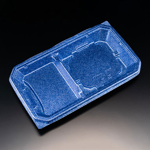 リスパック 冷麺容器 バイオ 楽麺コンボ 26-15B ステラブルー 本体画像