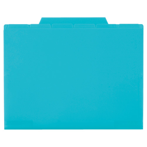 ｱｸﾃｨﾌ ｲﾝﾃﾞｯｸｽﾌｫﾙﾀﾞｰ A4 6ｲﾝﾃﾞｯｸｽ 7ﾎﾟｹｯﾄ ﾌﾞﾙｰ 1ｾｯﾄ(5冊)画像