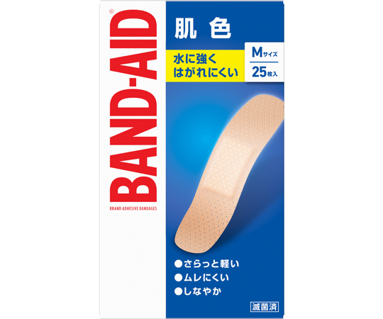 バンドエイド® 救急絆創膏 肌色 Mサイズ 1個(25枚入)画像