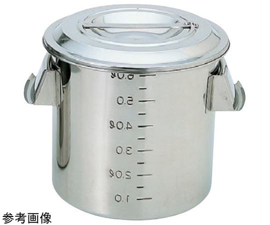 18-8 目盛付深型キッチンポット(手付) 36.0L