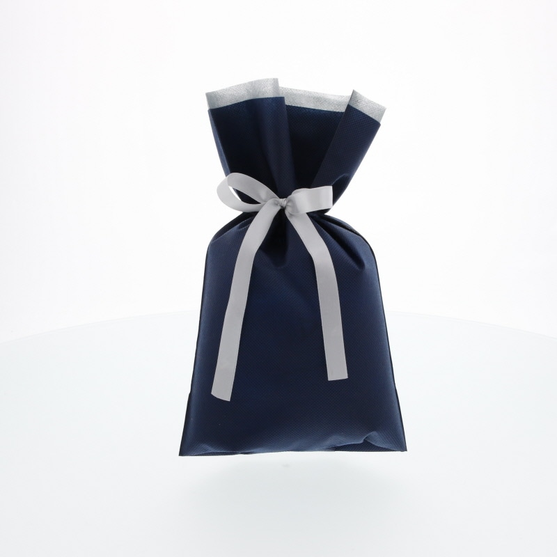 ＦＫ３０８４　不織布巾着袋　ネイビーＳ　１０枚入画像