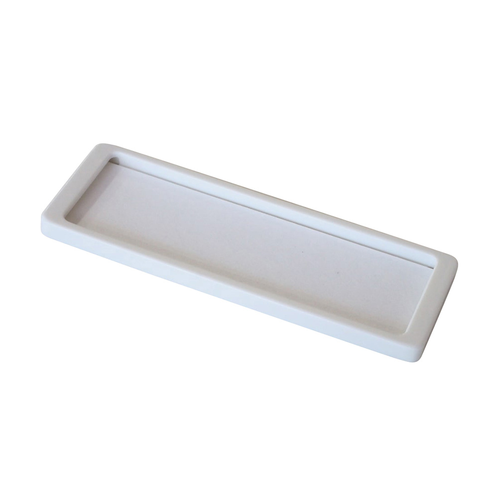 ラベルプレート ネオホワイト S 両面テープ 1袋（10個入）画像