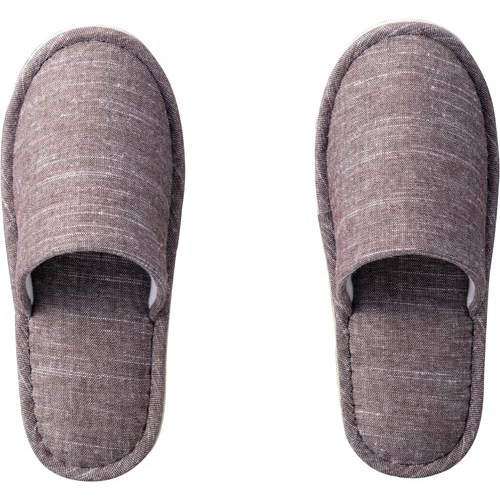 外縫いスリッパ　ブラウン　Ｌ　２０足入画像