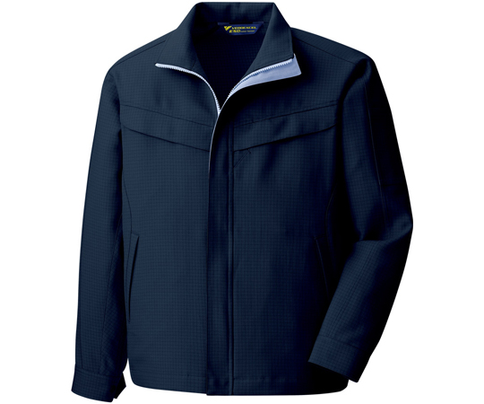 秋冬作業服 帯電防止JIS適合品 IEC対応クリーンウェア 男女共用ブルゾン ネイビーブルー 3L画像