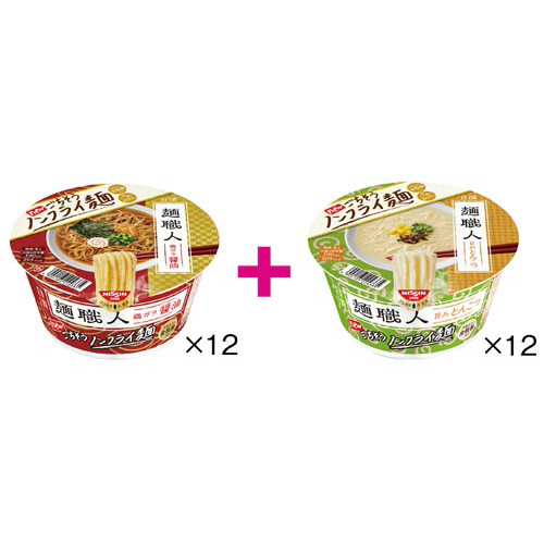 日清麺職人　醤油１２個＋とんこつ１２個セット画像