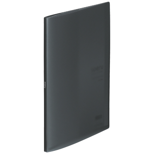 soeru ｸﾘﾔｰﾌﾞｯｸ A4ﾀﾃ 10ﾎﾟｹｯﾄ 背幅8mm ｽﾓｰｸﾌﾞﾗｯｸ 1冊画像