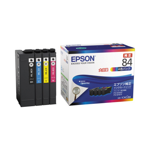 純正インク　ＩＣ４ＣＬ８４　４色パック画像