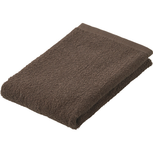 日本製業務用厚手ﾌｪｲｽﾀｵﾙ ﾌﾞﾗｳﾝ 1枚画像