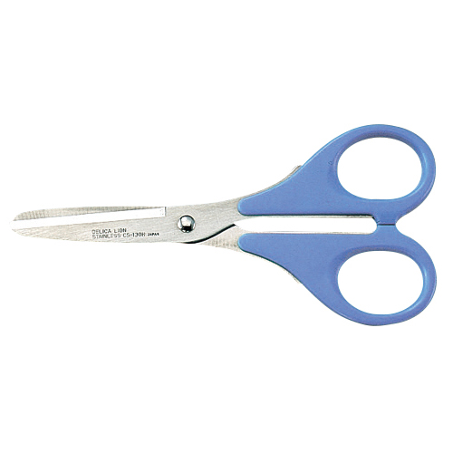 ｽﾃﾝﾚｽはさみ 刃渡り45mm ﾌﾞﾙｰ 1本画像