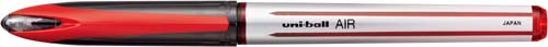水性ボールペンユニボールエア　０．７ｍｍ赤　１０本