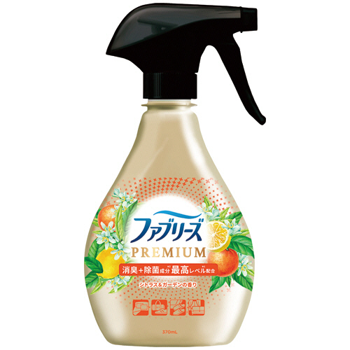 ﾌｧﾌﾞﾘｰｽﾞW除菌+消臭 ﾌﾟﾚﾐｱﾑ ｼﾄﾗｽ&ｶﾞｰﾃﾞﾝの香り 本体 370mL 1個画像