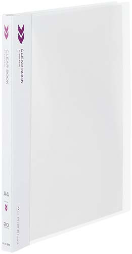 クリヤーブックＫ２　固定式Ａ４縦２０Ｐ透明１０冊画像