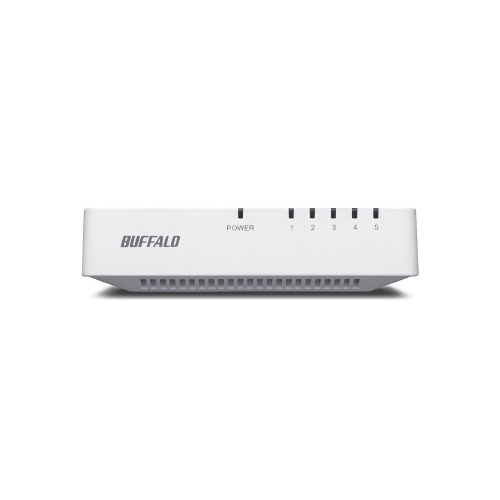10/100Mbps　Hub　5ポート　ホワイト画像