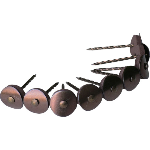 ｽﾃﾝﾚｽ連結傘釘 14×38 ﾌﾞﾛﾝｽﾞ (50連) 1箱(450本)画像