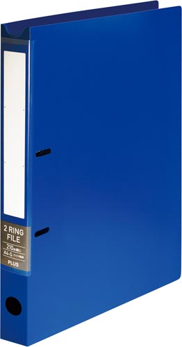 ２リングファイル　ワイド表紙　Ａ４縦　ブルー画像
