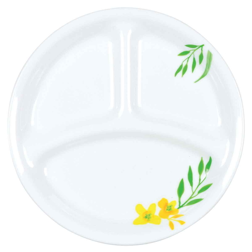 ランチプレート 21.5cm CORELLE ノーブルイエロー 強化ガラス画像