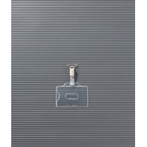 IDｶｰﾄﾞ用名札 ﾖｺ型 ｿﾌﾄﾀｲﾌﾟ 1個画像