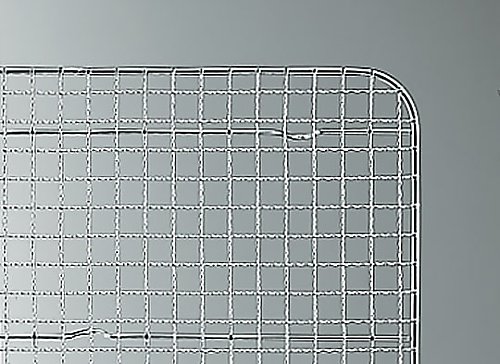 18-8 角バット 8枚取用 クリンプアミ (1枚入り) メッシュ状の一枚のパッドが平らに置かれた状態