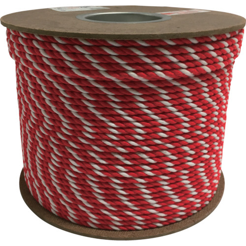 ｱｸﾘﾙ紅白ﾛｰﾌﾟ 6mm×200m 1巻画像