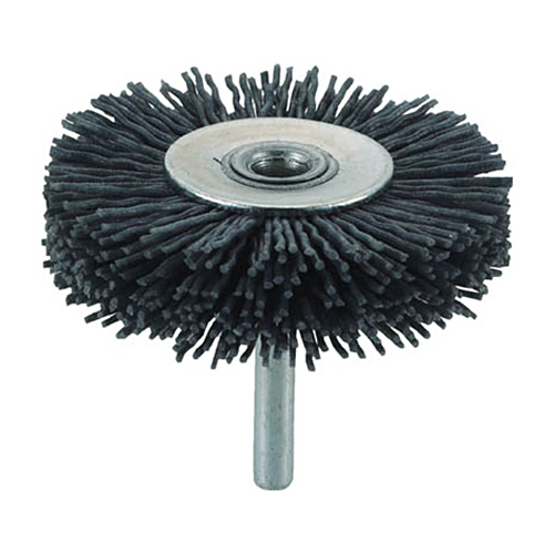 軸付ﾎｲｰﾙﾌﾞﾗｼ(軸径6mm)(研磨粒入) 線径1.0mm 外径65mm 1個画像