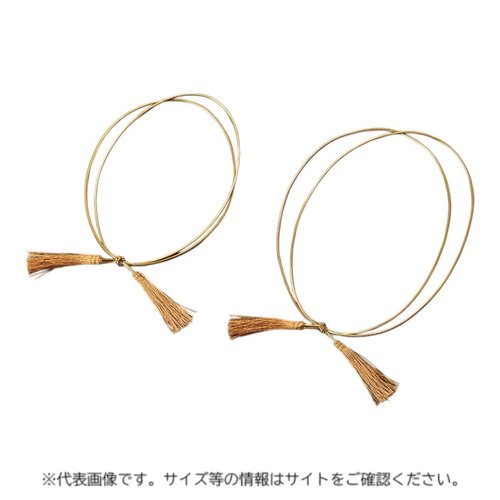 重箱飾り・ひも 27359 重箱用二重ゴム房ひも 金 46cm (50本入) ヤマコー
