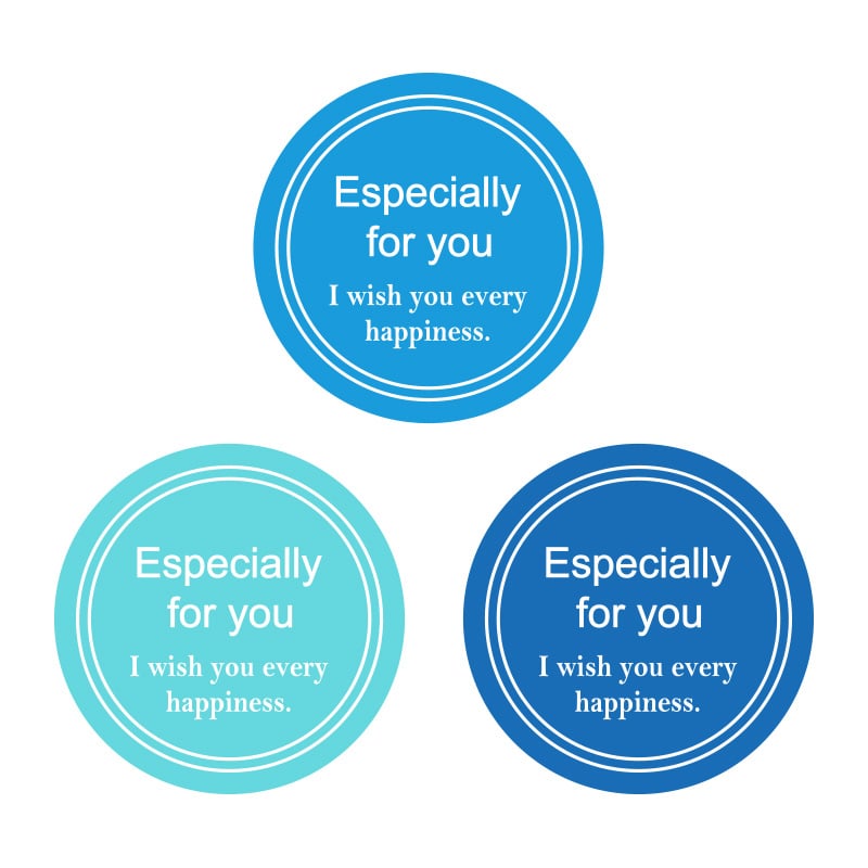 業務用ギフトシール　スタイリッシュＣ　ブルー画像