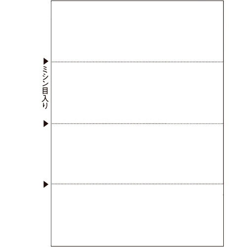 ﾏﾙﾁﾌﾟﾘﾝﾀ帳票(FSC森林認証紙) A4 白紙 ﾖｺ4面 1冊(100枚)画像