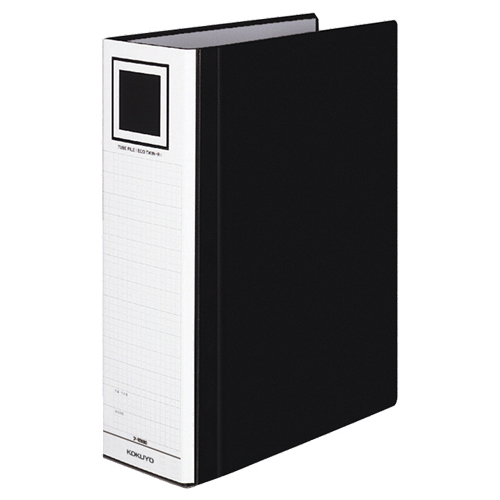 ﾁｭｰﾌﾞﾌｧｲﾙ(ｴｺﾂｲﾝR) A4ﾀﾃ 800枚収容 80mmとじ 背幅95mm 黒 1冊