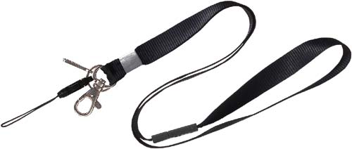 多機能パーツ付吊下げひも　黒５本画像