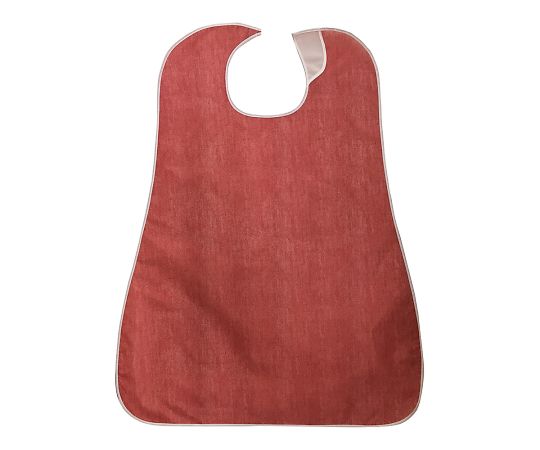 防水食事用エプロン　デニムレッド画像