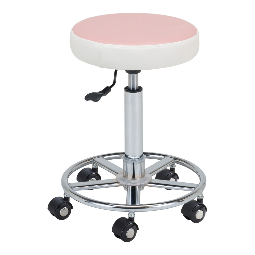 カラートレンドチェアー 背もたれ無し ピンク画像