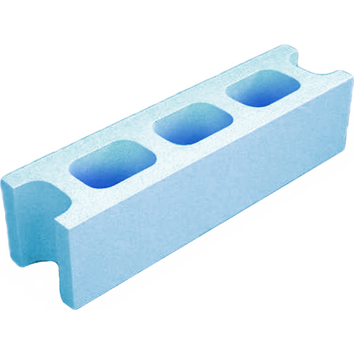 発泡ｽﾁﾛｰﾙ Kﾌﾞﾛｯｸ(大) 横割 ﾗｲﾄﾌﾞﾙｰ 1個画像