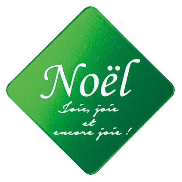 スウィーツ用品 ノエルケーキピック-2 グリーン(100枚) ヘッズ画像