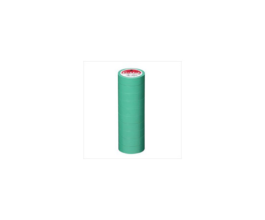 ビニールテープ　19mm×10m　緑　10巻画像
