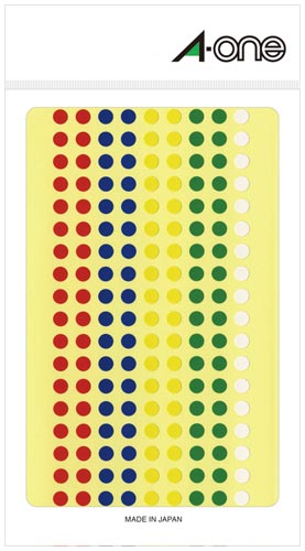 カラーラベル　丸型　５ｍｍ径　アソートタイプ