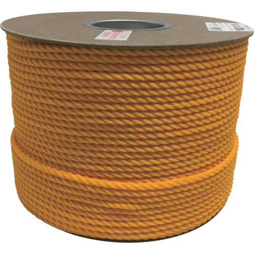 ﾎﾟﾘｴﾁﾚﾝﾛｰﾌﾟﾄﾞﾗﾑ巻 6mm×200m ｲｴﾛｰ 1巻画像