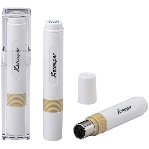 Ｘスタンパー　簿記スタンパー　休　藍画像